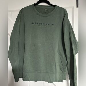 Bass Pro Shops Men's Olive Crewneck Sweater